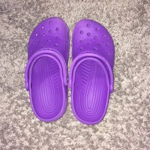 Purple Crocs